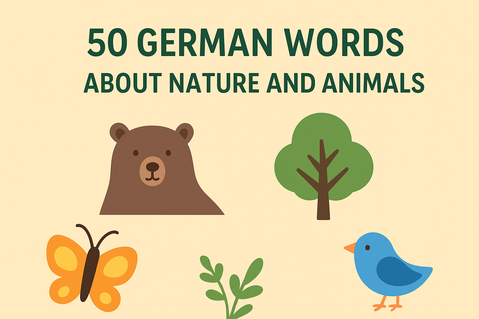 50 German Words About Nature and Animals